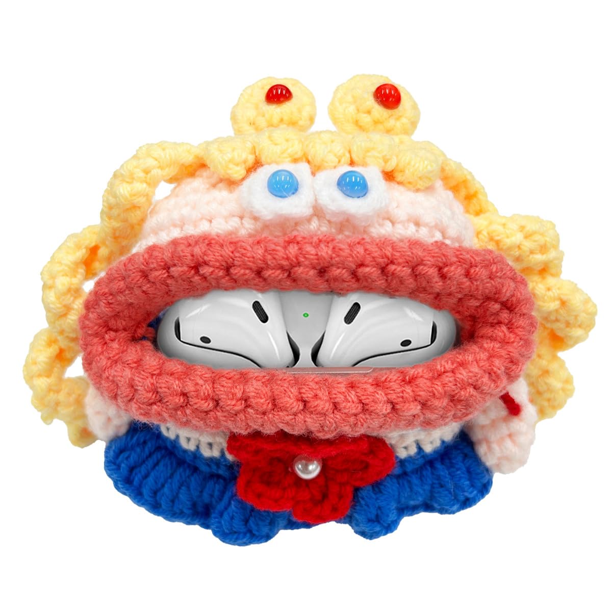 Amazon | [macaroni edge] マカロニエッジ AirPods Case 毛糸の